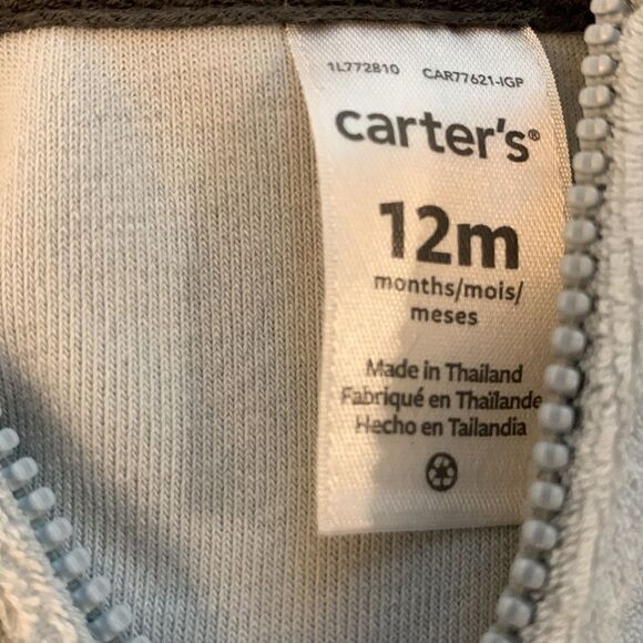 Carter’s size 12 Months zip up hoodie bundle - Picture 7 of 10